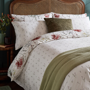 Laura Ashley Pallington Bloom Ruby Duvet Cover Set